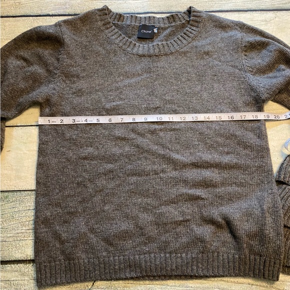 Cliché gray wool blend Tiered Bell Sleeve, sweater. M - Picture 6 of 8